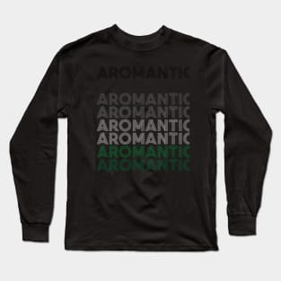 Retro Aromantic Pride Long Sleeve T-Shirt